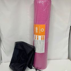 New Primasole 1/3" Exercise Mat with Carry Strap & Case Mat for Yoga Pilates