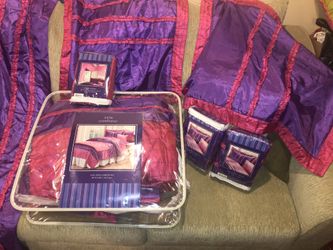 Twin size comforter with one side cotton for comfort and pillow sham $25 . Other pieces available separately