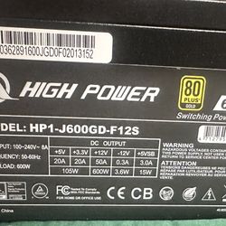 High Power Power Supply 600w
