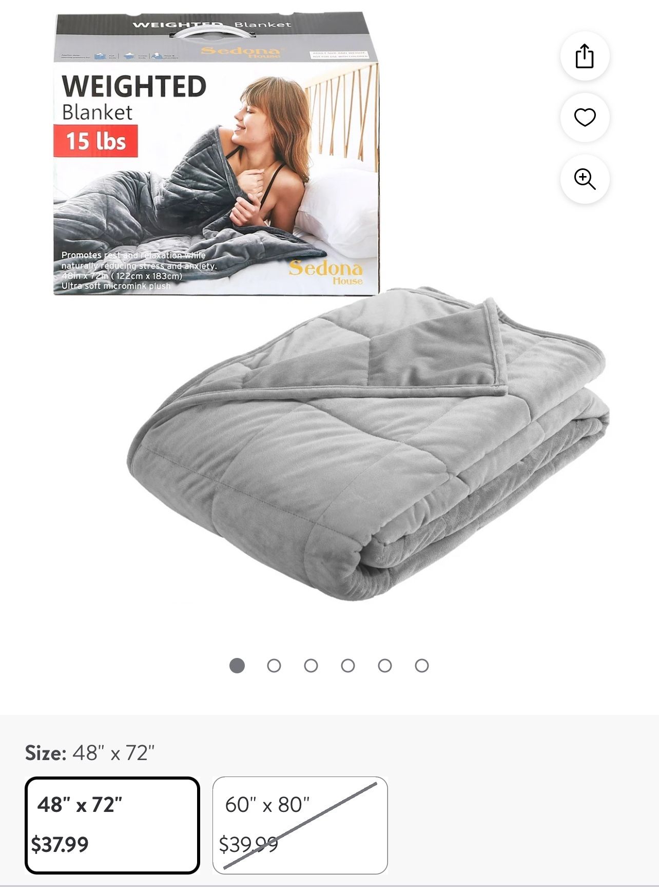 NEW Weighted Blanket (15lb)