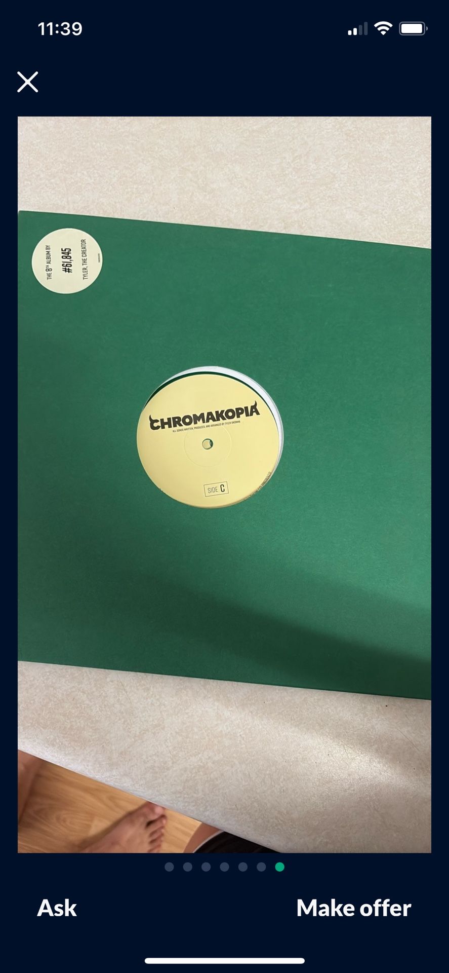 Chromakopia Album Testing Press Vinyl Limited Edition
