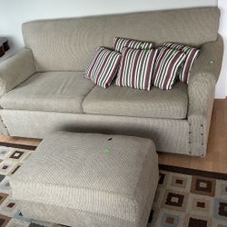 Hideaway Sofa Bed/Ottoman/Pillows