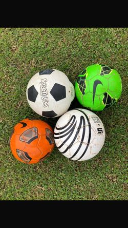 4 Soccer Balls - Nike x2 + Practice Balls - $25 lot"