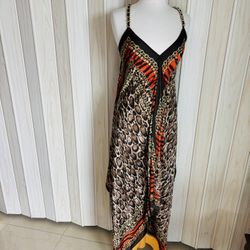 MICHAEL-MICHAEL  KORS ; ASYMMETRIC MAXI DRESS SIZE S/M