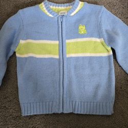 9 Month Frog Cardigan 