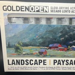 Golden Open: Slow-Drying Acrylics (Landscape)