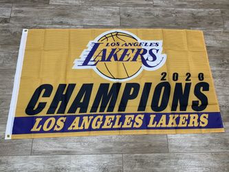 Los Angeles Lakers flag Champions 355 here with us for flagpole