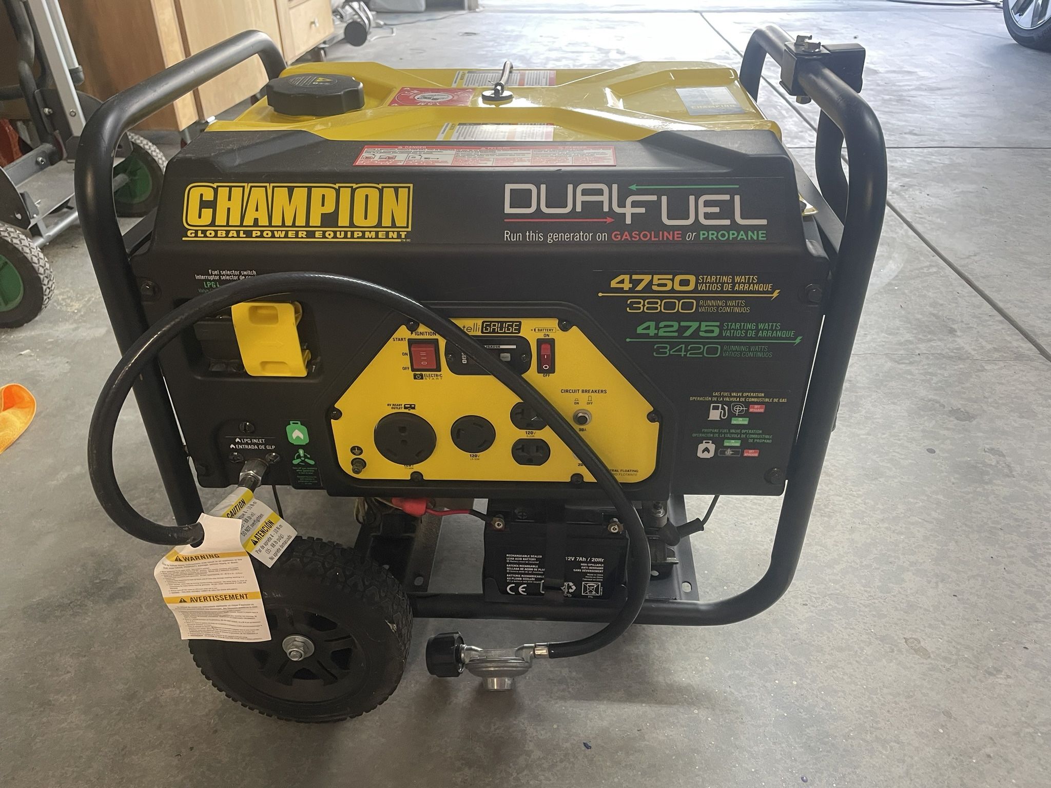 Champion 3800 Dual Fuel Generator