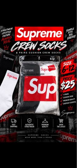 SUPREME SOCKS 4PACK