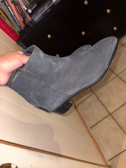 Aquatalia Gray Suede Ankle Boot