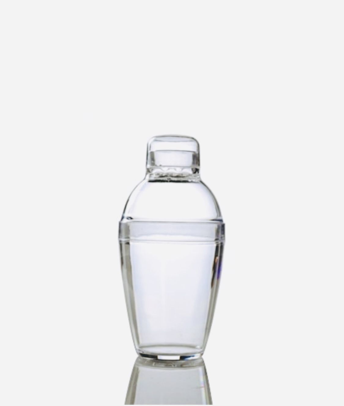 20 Clear 8 Oz. Cocktail Shakers + Individual Glass on Top