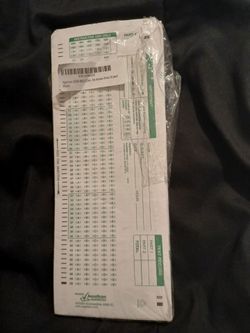 Scantrons
Apperson 20260 882-E answer sheets