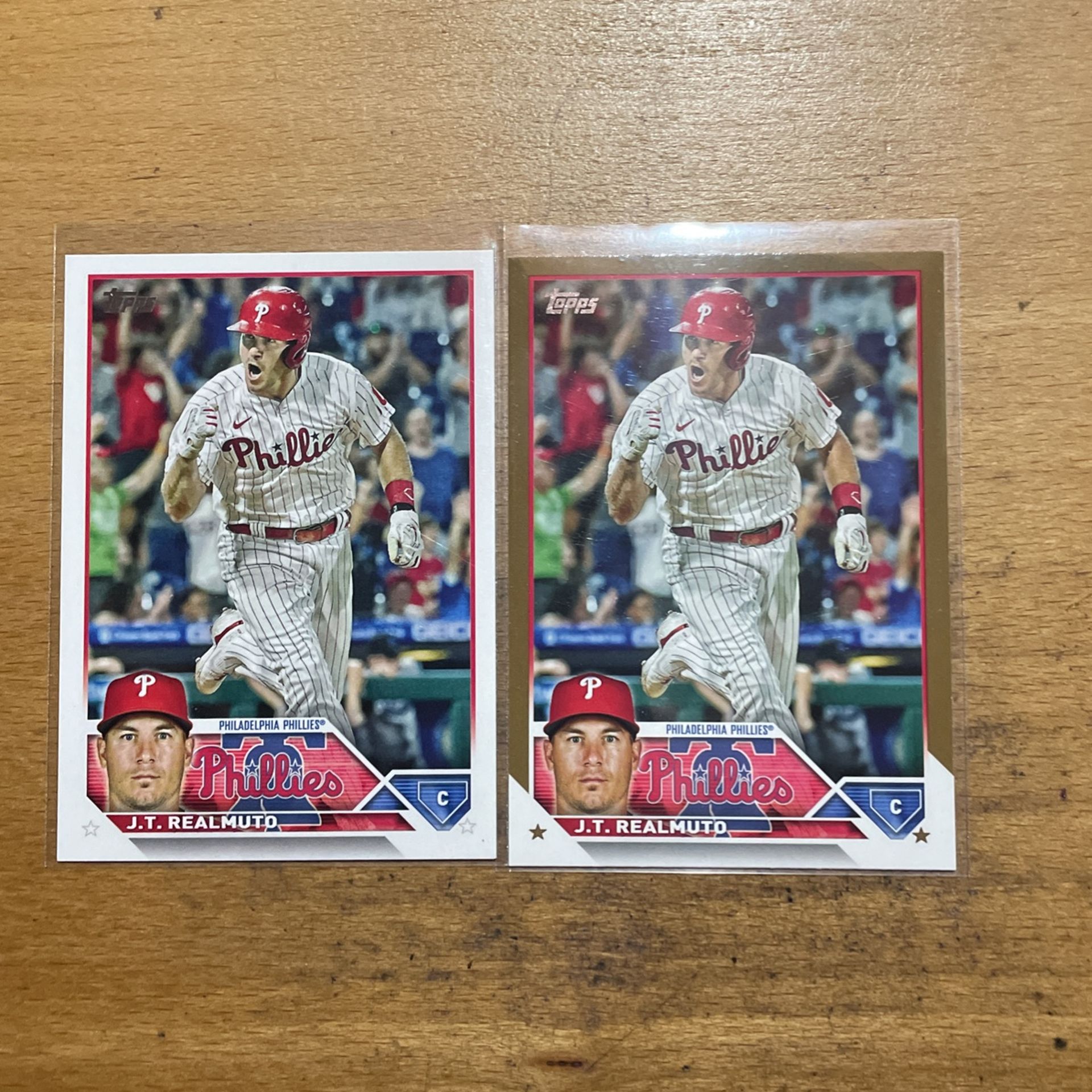 2023 TOPPS JT REALMUTO 2 CARD LOT
