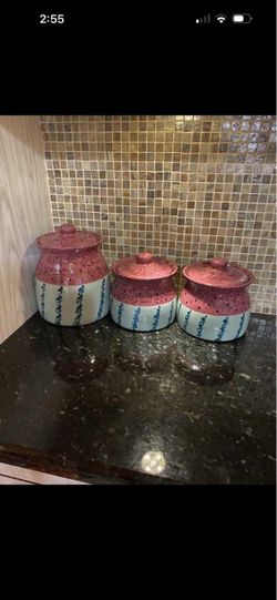 Ceramic Canister Set of 3