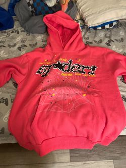 Sp5der Pink Hoodie Sweatshirt
