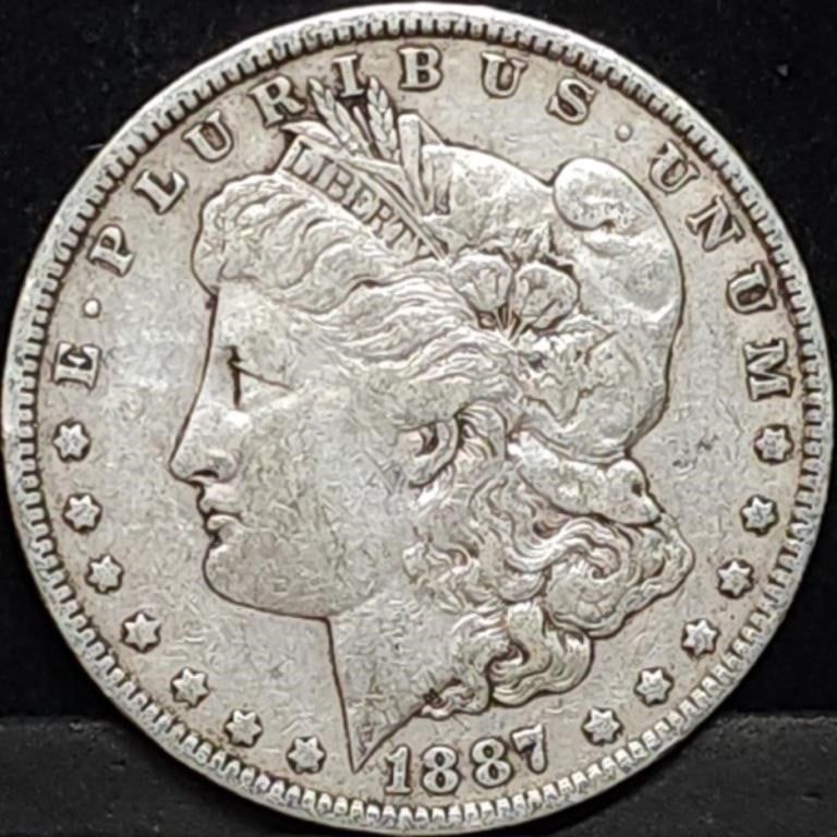 1887 Morgan Silver Dollar 
