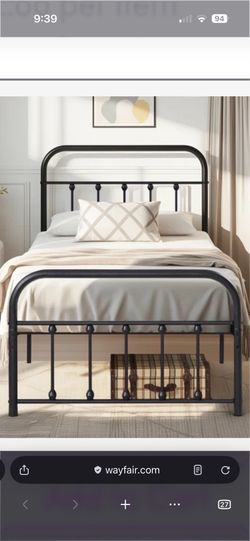 Twin Size Metal Bed Frame