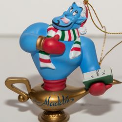 Disney Aladdin Blue Genie Ornament Vintage