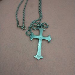 A Pair Of Sterling Silver Chain Necklace Men's And Women's 