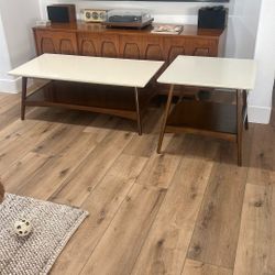 Mid Century coffee Table & Side Table