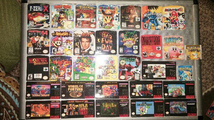 N64 SNES & GAMEBOY PRE-CUT REPLACEMENT LABELS