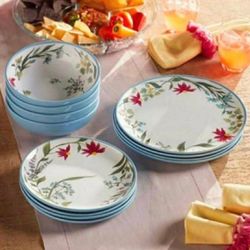 Vajilla De 12-piezas De Melamina De Princess House 