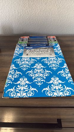 Bazic Damask Paper Clipboards Set
