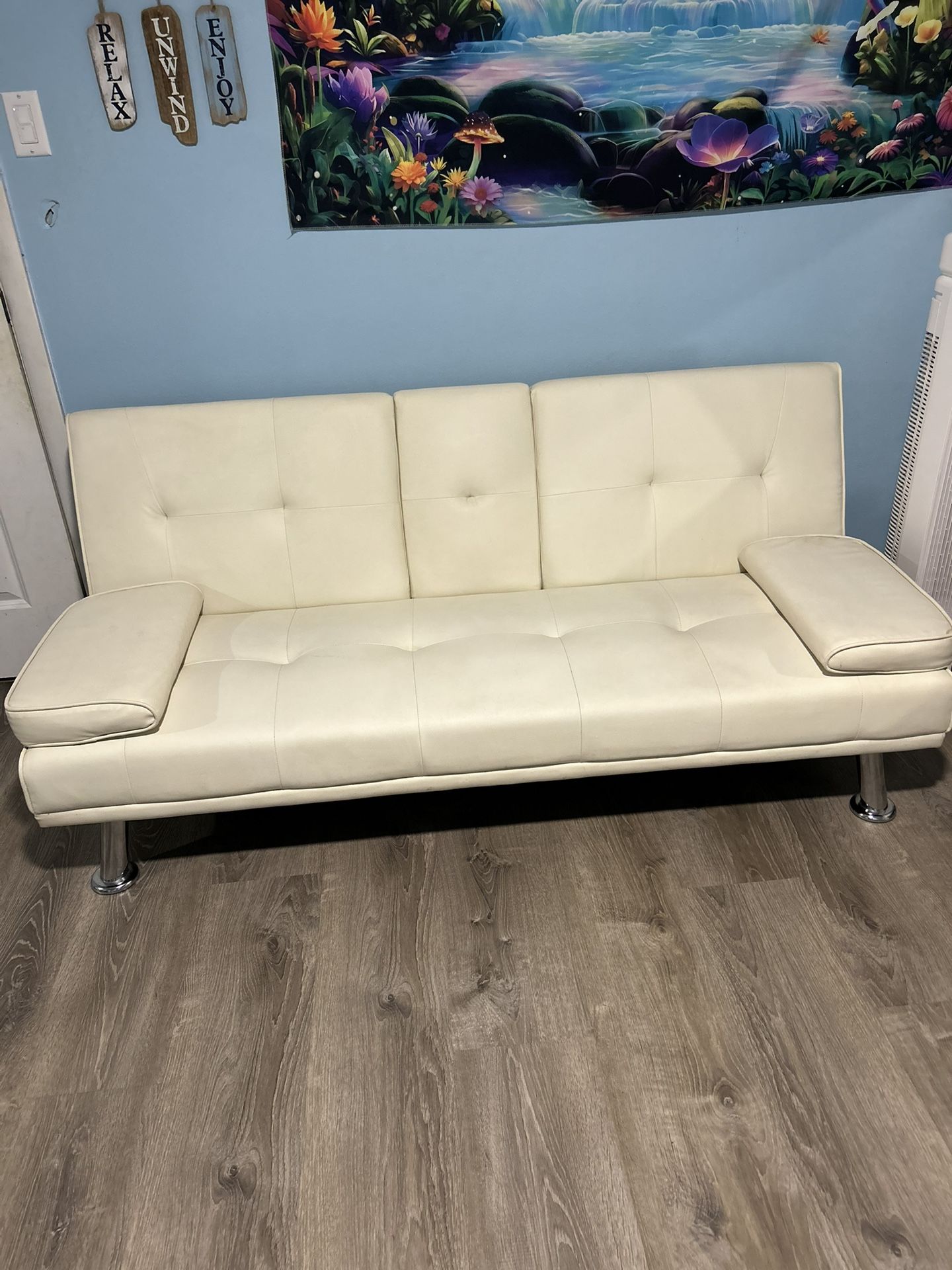 Leather Adjustable Futon
