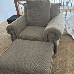 Chair and ottoman