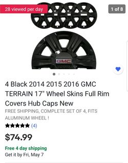 17" GMC Terrain Black Hard Cap