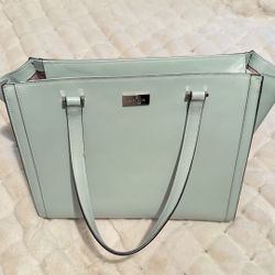 Kate Spade Vita Regatta Court Tote Shoulder Bag inMisty Mint-mint condition