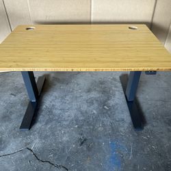 Electric standing desk real bamboo surface 48”x30”