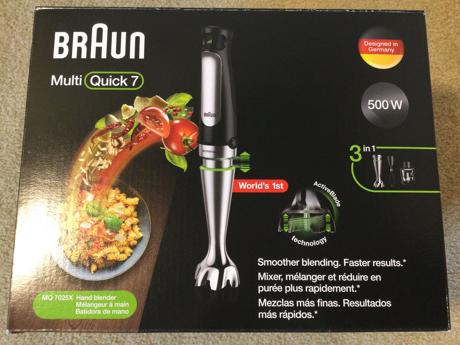 Braun MultiQuick 7 Smart-Speed Hand Blender with 500 Watts of