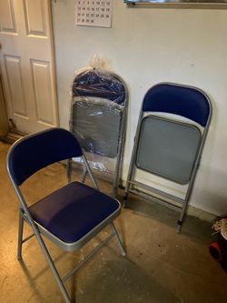 Folding padded chair