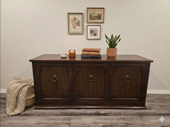 Vintage Solid Wood Credenza / Media Console TV Stand