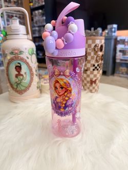 Owala Rapunzel Water Bottle with Bead Charm