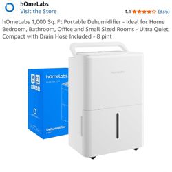 hOmeLabs 1,000 Sq. Ft Portable Dehumidifier
