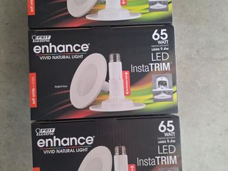 5 NEW Feit Electric LED InstaTRIM Recessed Lights – 65W Replacement