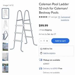 Coleman Above-Ground Pool Ladder