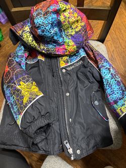 Hawke & Co Sport Colorful Ski Jacket with Hood and Liner 4T