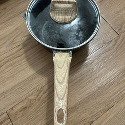 Natural Elements Non-Stick Saucepan with Lid — Masterclass Cookware, Grey, 2.0 Quarts