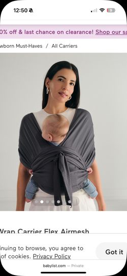 Konny Baby Wrap Carrier Flex Airmesh
