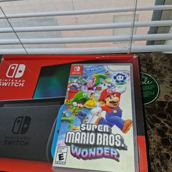 Nintendo Switch With Super Mario Wonder 
