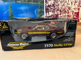 1:18 Scale 1970 Ford Mustang GT-500 Elite Edition American Muscle Diecast Car. New Unopened.
