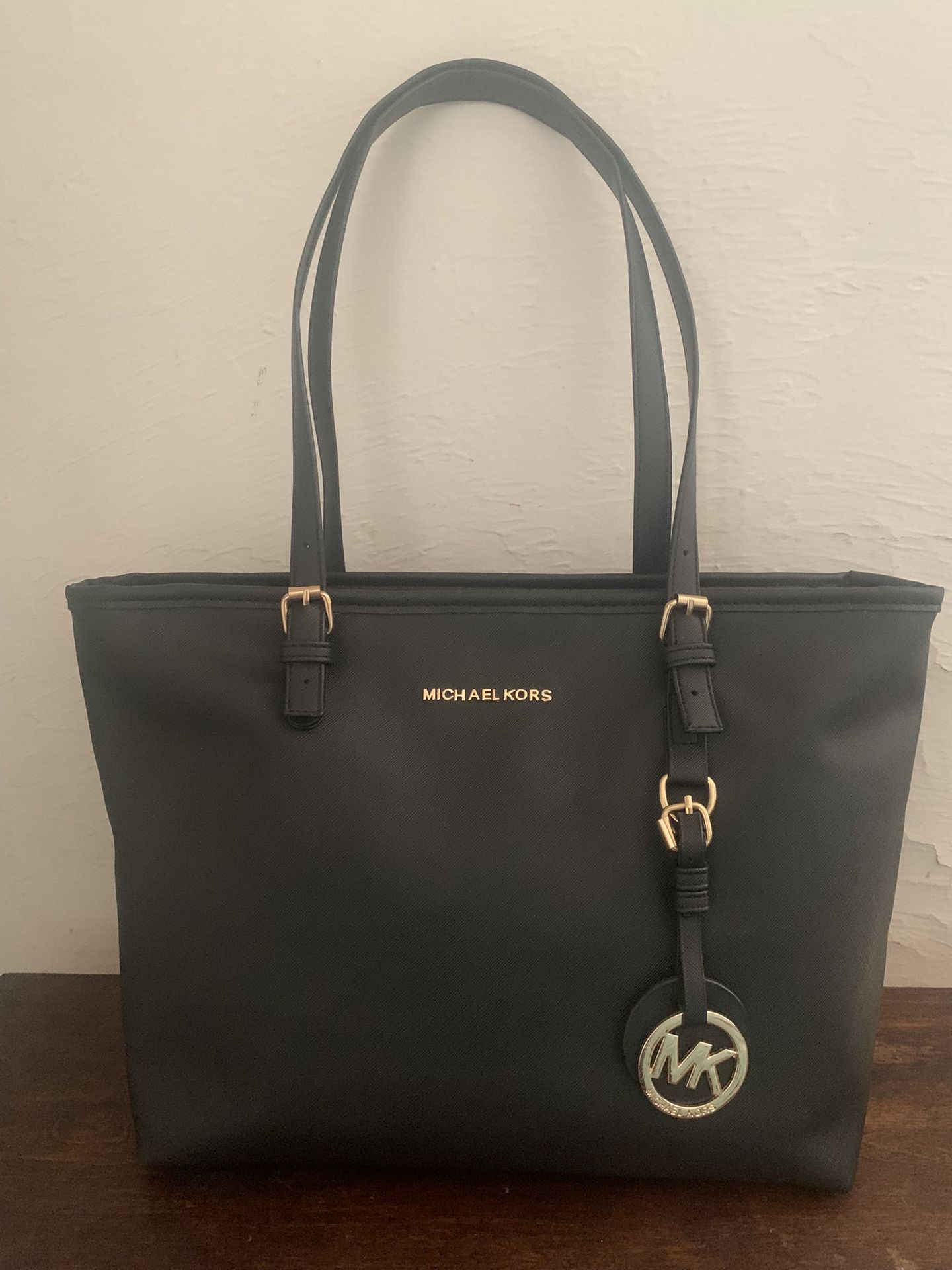 Black MK Carryall Tote Bag Purse