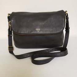 Fossil Pebbled Leather vtg Crossbody