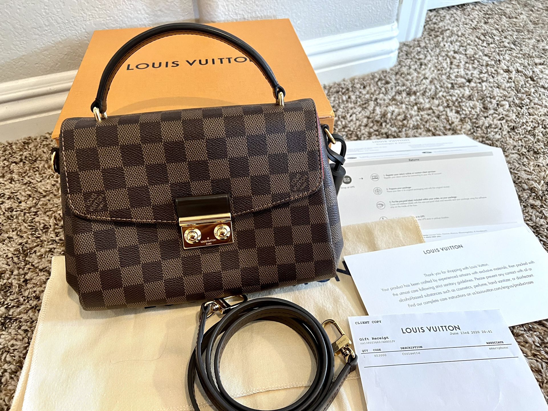 (Authentic) Louis Vuitton CROISETTE N53000