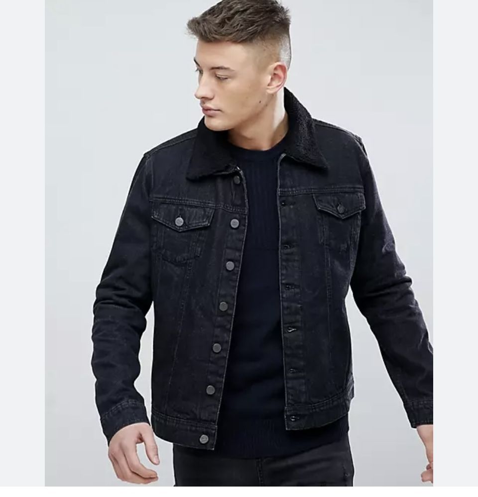 Denim Jacket With Fleece