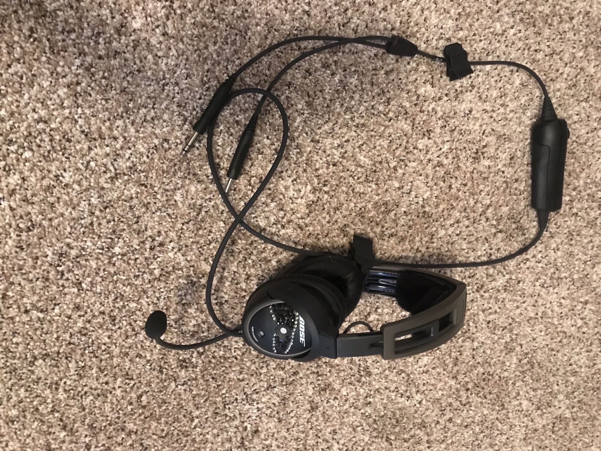 New! Used one time then sold airplane. Bose Aviation headset.