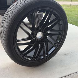 24” black motiv rims
